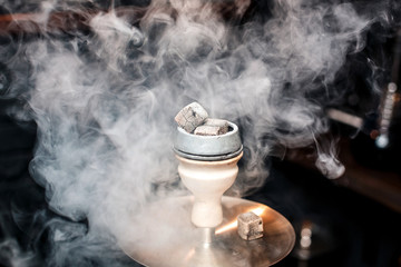 Smoke from the hookah.