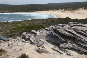 Bundeena Australia, view of track to Marley beach in the Royal National Park