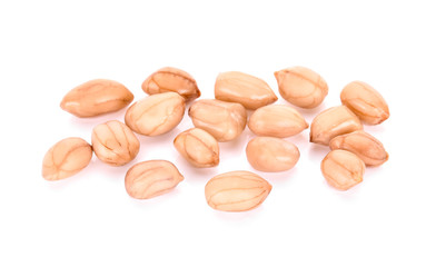  Boiled peanuts isolated on white background