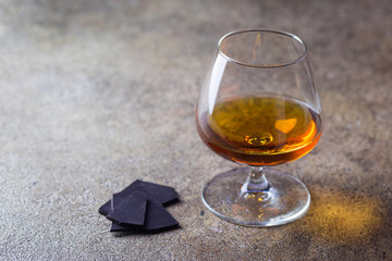 Glasse of brandy or cognac