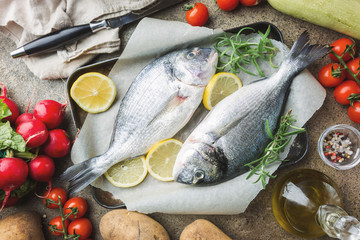 Fresh uncooked dorado