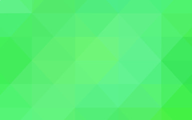 Light Green vector texture with gradient triangles.