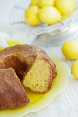 Cupcake on a sponge cake 