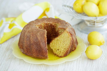 Cupcake on a sponge cake 