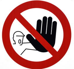 Schild: Bis hierhin und nicht weiter!
