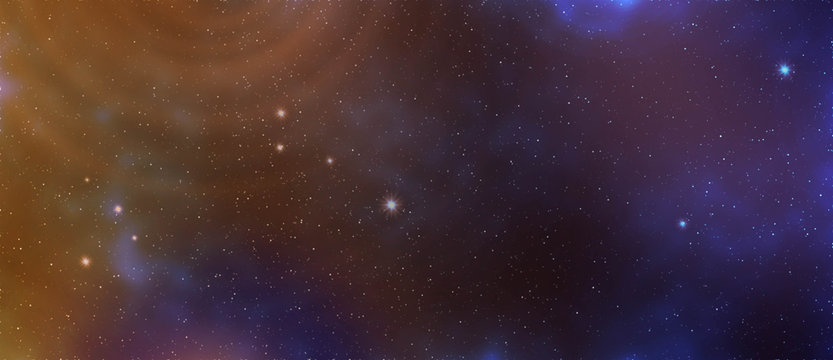 Star and galaxy, space background