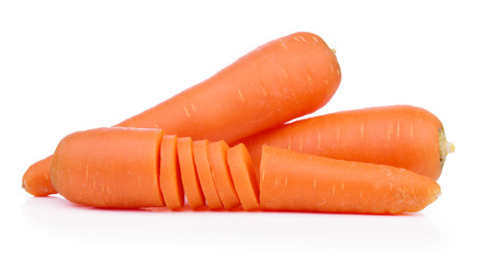 Carrots isolated on white background