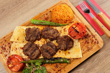 Grilled Meat Balls in Restaurant Menu