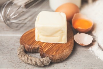 Basic baking ingredients