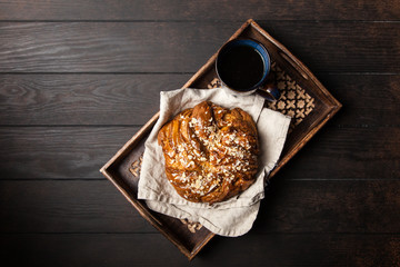 Sweet maple syrup bread