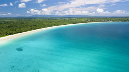 Aerial tropical sea landscape
