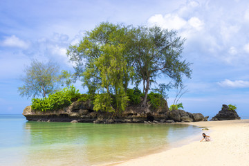 Beach in Aru island Indonesia