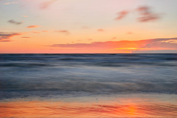 Fototapeta premium Colorful sunset over the Baltic Sea