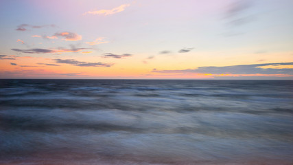 Colorful sunset over the Baltic Sea