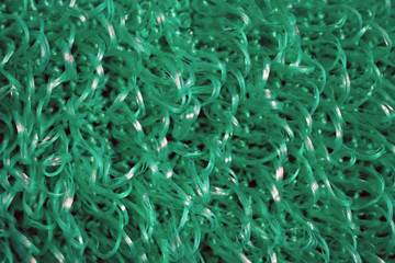 texture of bright green yarn
