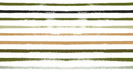 Retro Seamless Watercolor Sailor Stripes Vector Summer Pattern. Creative Hand Painted Graffiti Lines. Textile Vintage Stripes Design. Trendy Funky Fabric Prints, T-Shirt Seamless Horizontal Pattern