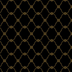 Black and gold fancy background pattern.  Classy texture in vector format - 205102173