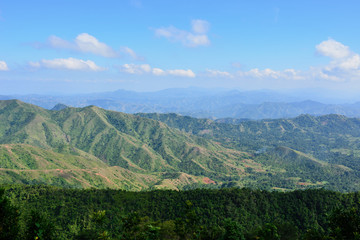 Fototapeta premium Remains of the French Citadelle la ferriere built on the top of a mountain, Haiti UNESCO site