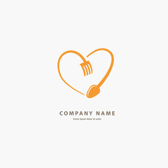 Vector stock logo, abstract natural food vector template.