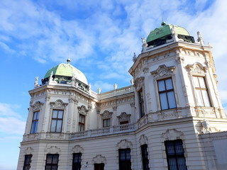 Obraz premium Vienna, Austria - December 16, 2017: Upper Belvedere palace in Vienna