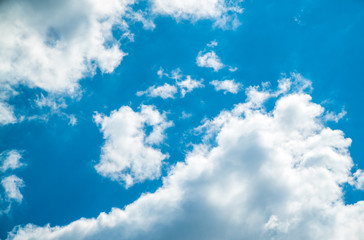 blue sky in the clouds 
