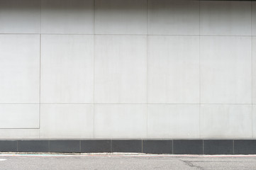 Fototapeta premium street wall background ,Industrial background, empty grunge urban street with warehouse brick wall