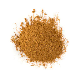 Dry Cinnamon Powder Isolated