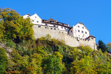 Fototapeta na wymiar Vaduz Castle, palace and residence of the Prince of Liechtenstein