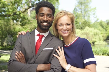 Beautiful happy love couple