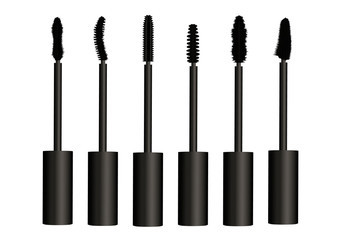 Set of mascara vector illustration