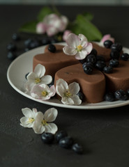 Spring chocolate panna cotta
