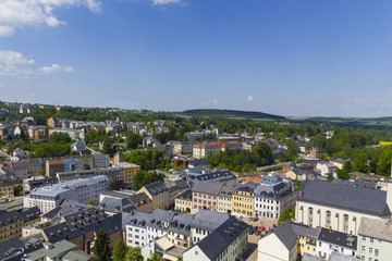 Fototapeta premium Panorama Auerbach im Vogtland