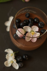  Spring chocolate panna cotta