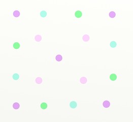 Bunte Kreise auf weissem Hintergrund