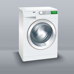 Wash Machine. Realistic image