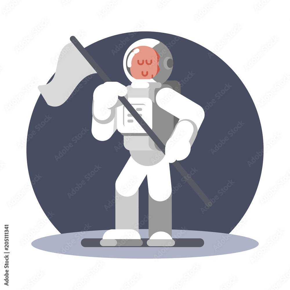 Canvas Prints man cosmonaut in helmet