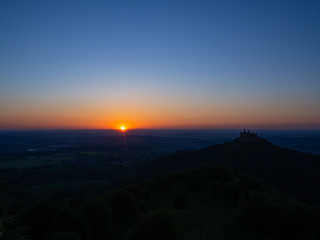 Sunset next to the Castle