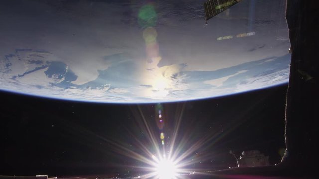 Wide, sunrise over southern hemisphere