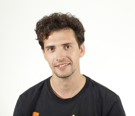 Obraz premium Smiling young boy posing to camera