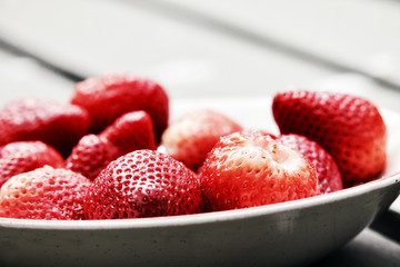 Bowl of strawberries