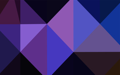 Obraz premium Dark Pink, Blue vector polygonal template.