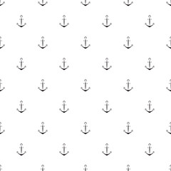 Water anchor seamless pattern. Design of packaging paper for printing on fabric.