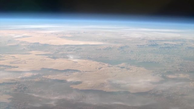Wide, vast Earth landscape from International Space Station