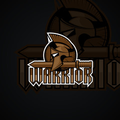 Warrior logo.  High resolution vector image