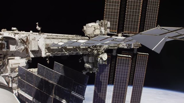 Solar panels on International Space Station
