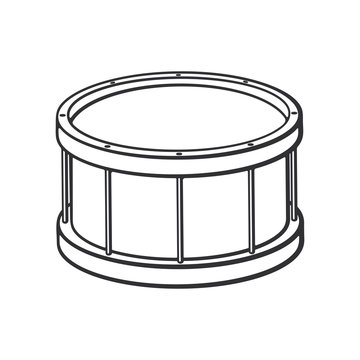 Doodle of classic drum
