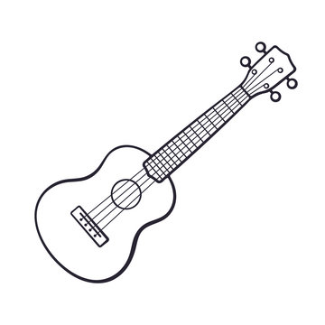 Doodle of small classical guitar