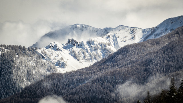 snowy peaks