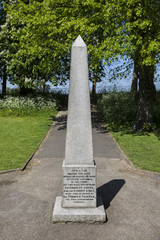 Fototapeta premium Place of Exection of Charles Lucas and George Lisle