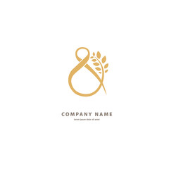 Floral logo. Flower wedding icon. Luxury retro emblem. Cosmetics, Spa, Beauty salon, Decoration, Boutique vector logo.